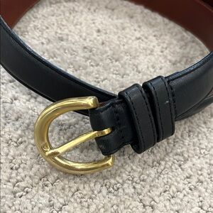 Coach black leather belt vintage
